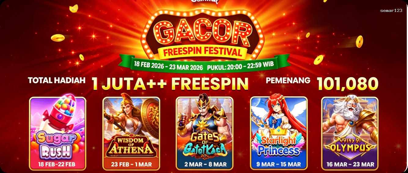 Login semar123 Sekarang Bonus Melimpah